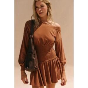 Free People Scorching Hot Long-Sleeve Mini Dress